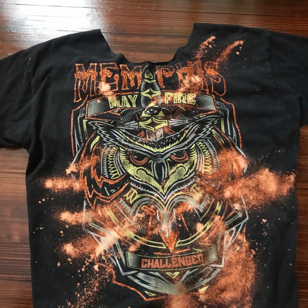 ✂️ r e s t y l e d || glitter weave mmf t-shirt ✂️